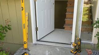 Jeld Wen Front Door Installation  Really crappy products and craftsmanship PART 1 [upl. by Netaf]