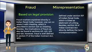 What is Difference Between Fraud amp Misrepresentation [upl. by Milford]