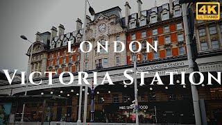 London Victoria Station Walk Through England 4K [upl. by Einaj738]