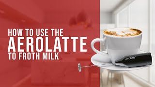 How To Use the AeroLatte To Froth Milk [upl. by Shifra]