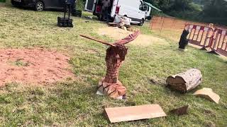 A fabulous range of wooden sculpture at Caerleon festival 2024 [upl. by Jews]