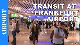 TRANSIT WALK AT FRANKFURT Airport FRA Terminal 1  Connection Flight Transfer Arriving amp Departing [upl. by Cheney]