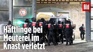 Gefängnismeuterei Polizei stürmt Knast in Thüringen  JVA Untermaßfeld [upl. by Natalee90]